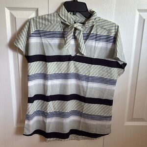 Banana Republic Tie Neck Blouse